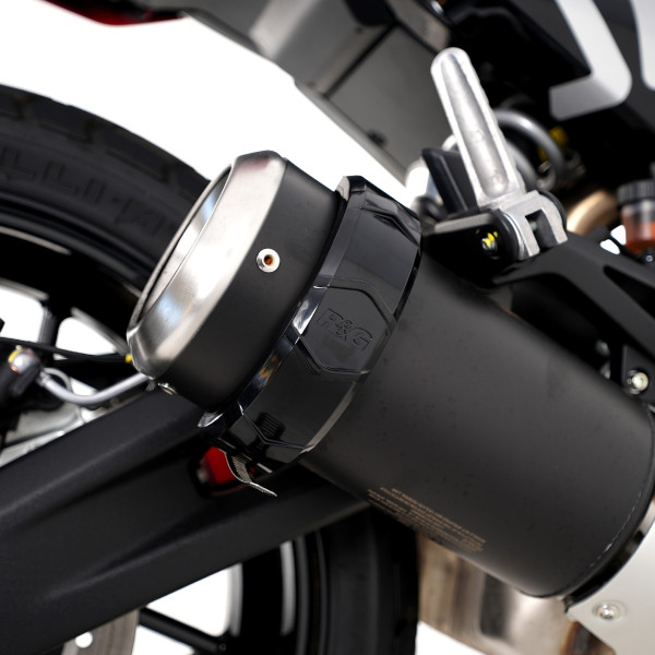 R&G R&G OVAL EXHAUST PROTECTORS BLACK